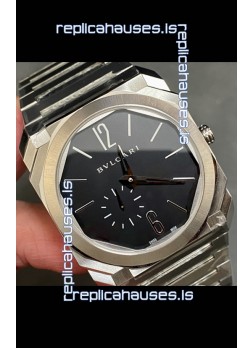 Octo Finissmo 7MM Thick Black Dial Super Clone Watch 