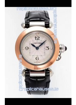 Pasha De Cartier Rose Gold Casing Watch 30MM Super Clone Watch 