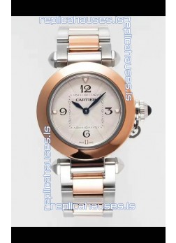 Pasha De Cartier Two Tone Casing Watch 30MM Super Clone Watch 