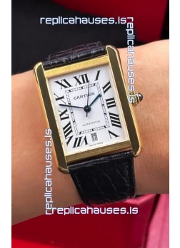 Cartier Tank Solo Swiss Automatic 31MM Yellow Gold Super Clone Watch 