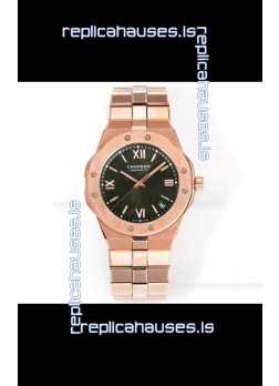 Chopard Alpine Eagle Rose Gold Brown Dial Super Clone Replica Watch