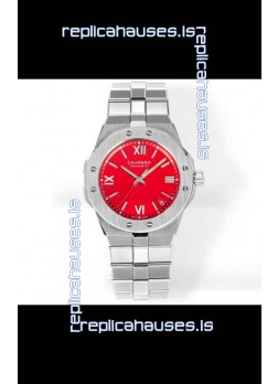 Chopard Alpine Eagle Stainless Steel Red Dial Super Clone Replica Watch