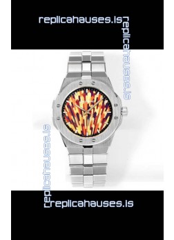 Chopard Alpine Eagle Stainless Steel Fiery Dial Super Clone Replica Watch