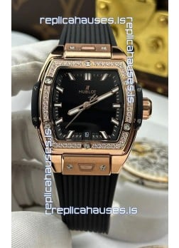 Hublot Spirit of Big Bang Rose Gold Black Dial 39MM Super Clone Watch 