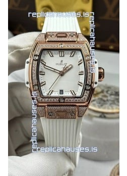 Hublot Spirit of Big Bang Rose Gold White Dial 39MM Super Clone Watch 