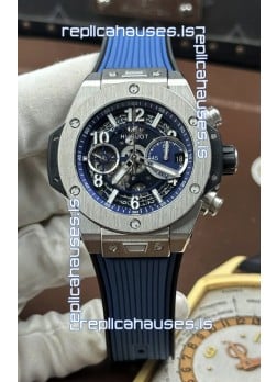 Hublot Big Bang Unico Blue Stainless Steel Casing Super Clone Watch 
