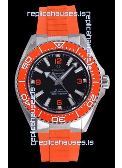 Omega Seamaster Planet Ocean Orange Bezel Rubber Strap 42MM Super Clone Watch 