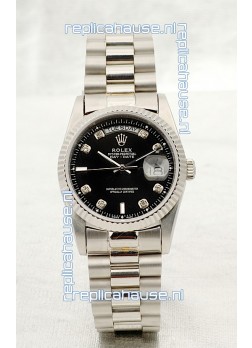 Rolex Day Date Silver Swiss Replica Watch