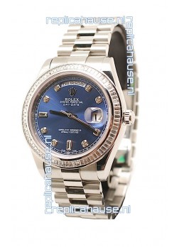 Rolex Day Date Silver Swiss Replica Watch