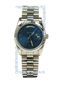 Rolex Day Date-Silver Swiss Replica Watch