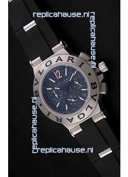 Bvlgari CH35 S Aluminium Japanese Replica Quartz Watch in Black Dial