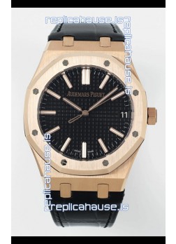 Audemars Piguet Royal Oak 15510OR 41MM Rose Gold Black Dial Super Clone Replica Watch