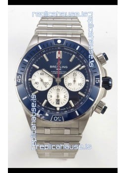 Breitling Chronomat Super Clone B01 42 Edition Swiss 904L Steel Watch Blue Dial 