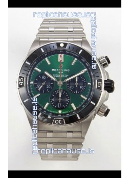 Breitling Chronomat Super Clone B01 42 Edition Swiss 904L Steel Watch Green Dial