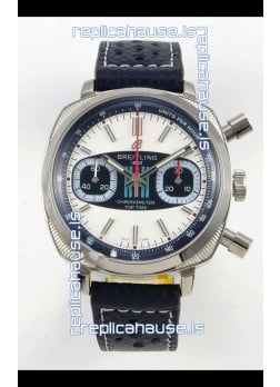 Breitling Top Time Super Clone Chronograph Blue Leather Strap Watch 