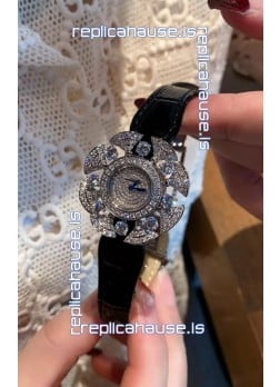 Bvlgari Divas's Dream Edition Watch in Steel Casing - Diamonds Paved Dial Swiss Replica