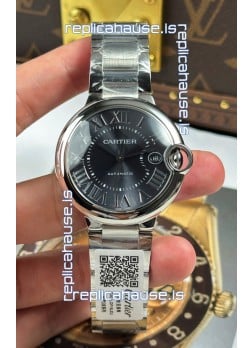 Ballon De Cartier Grey Dial 1:1 Mirror Swiss Replica Watch in 904L Steel Casing - 42MM