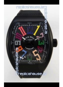 Franck Muller Super Clone Vanguard V45 Racing Carbon Watch in Nylon Strap