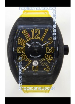 Franck Muller Super Clone Vanguard V45 Racing Carbon Watch in Nylon Strap