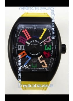 Franck Muller Super Clone Vanguard V45 Racing Carbon Watch in Nylon Strap