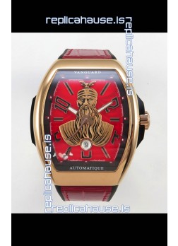 Franck Muller Vanguard Skenderbeu Rose Gold Swiss Replica Watch 