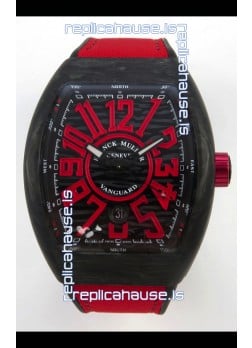 Franck Muller Super Clone Vanguard V45 Racing Carbon Watch in Nylon Strap