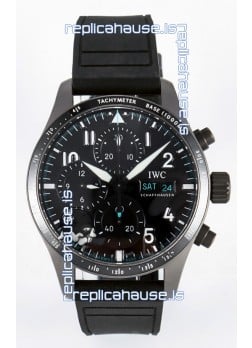 IWC Pilot's IW388305 Super Clone Chronograph 41 Mercedes-AMG Titanium Watch