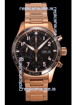 IWC Pilot's IW388306 Super Clone Chronograph 41 Mercedes-AMG Pertonas F1 Rose Gold Watch 