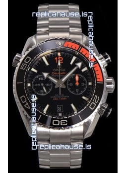 Omega Super Clone Planet Ocean 600M Chronograph 904L Steel Replica Watch 