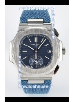 Patek Philippe Nautilus 5980/60G-001 Blue Dial Fabric Strap