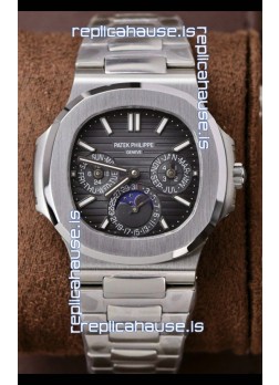 Patek Philippe Nautilus 5740 Perpetual Calendar Stainless Steel Grey Dial Swiss Replica Watch