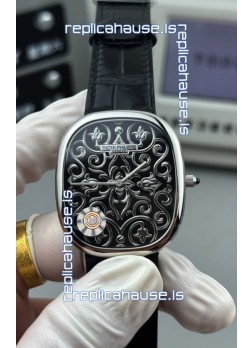 Patek Philippe 5738 Elipse Black Enamel Swiss Quartz Replica Watch 