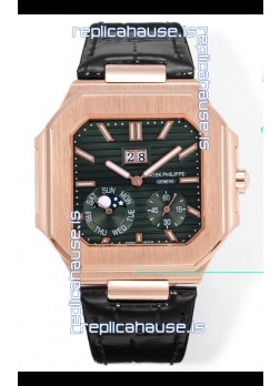 Patek Philippe Cubitus 5822 Rose Gold Casing Brown Dial Swiss Replica Watch