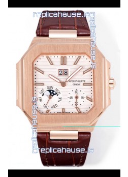 Patek Philippe Cubitus 5822 Rose Gold Casing White Dial Swiss Replica Watch