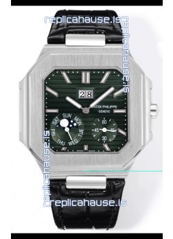 Patek Philippe Cubitus 5822 904L Steel Casing Green Dial Swiss Replica Watch