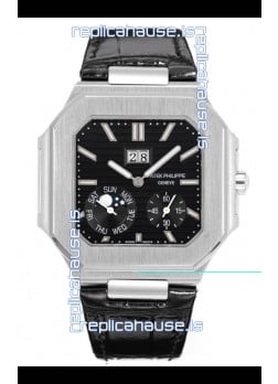 Patek Philippe Cubitus 5822 904L Steel Casing Black Dial Swiss Replica Watch