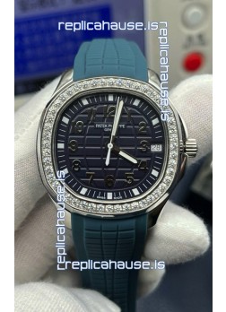 Patek Philippe Complications 5524G Calatrava Travel Time Off-Green Dial Replica Watch 