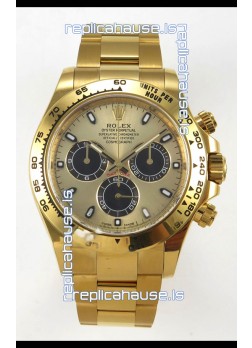 Rolex Daytona Super Clone 116508 Yellow Gold - Gold Dial Original Cal.4131 Movement