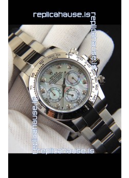 Rolex Daytona Japanese Movement Replica Watch in Mother of Pearl Dial 