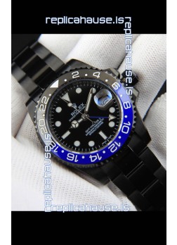 Rolex GMT Masters II Japanese Movement Replica Watch in PVD Casing 