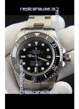 Rolex Sea Dweller Japanese Movement Replica Watch Black Dial 44MM