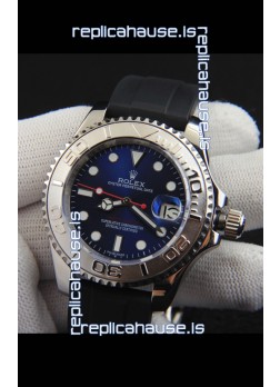 Rolex Yachtmaster Stainless Steel Japanese Replica Watch - 40MM Blue Dial