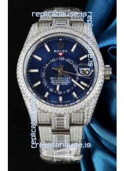 Rolex Sky-Dweller REF #m336934 Blue Dial Watch in 904L Steel Case - Super Clone Watch