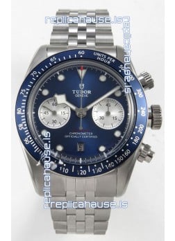 Tudor Super Clone Black Bay Chronograph Watch in Dark Blue Dial