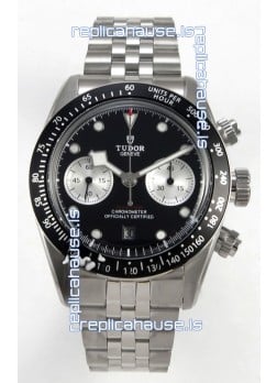 Tudor Super Clone Black Bay Chronograph Watch in Black Dial