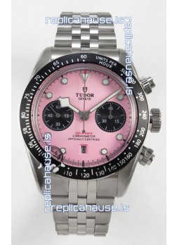 Tudor Super Clone Black Bay Chronograph Watch in Pink Dial