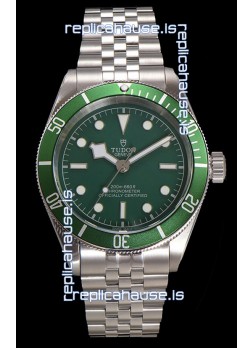 Tudor Black Bay Super Clone Harrods Edition Green Dial Swiss Replica Watch 