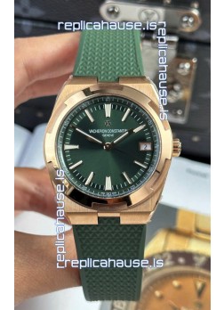 Vacheron Constantin Super Clone Overseas Edition Rose Gold Casing Rubber Strap