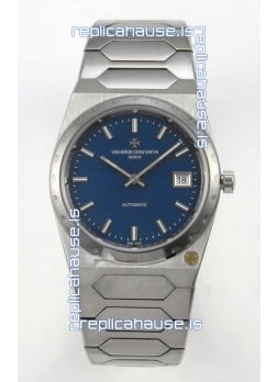 Vacheron Constantin Historiques 222 Super Clone 37MM Steel Casing Watch in Blue Dial