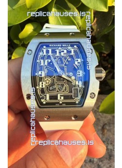 Richard Mille RM67-01 Titanium Extra-Flat White Strap Super Clone Watch 